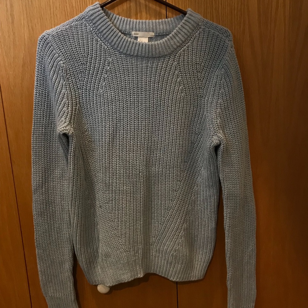 H&M silver blue sweater